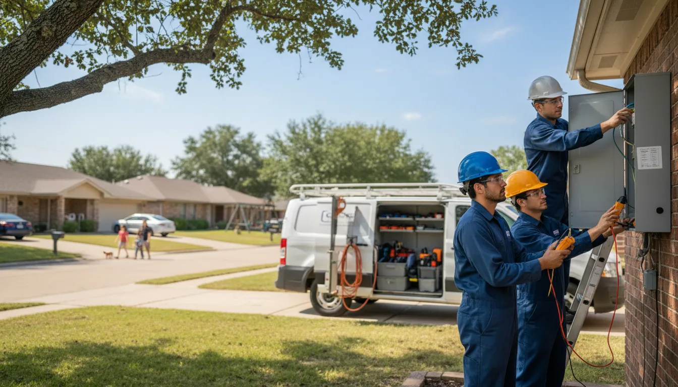 Certified electrician providing emergency electrical services in Durango, IA